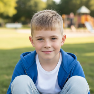 This image describes the French crop look done on a kid.