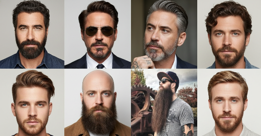 Beard styles with hair