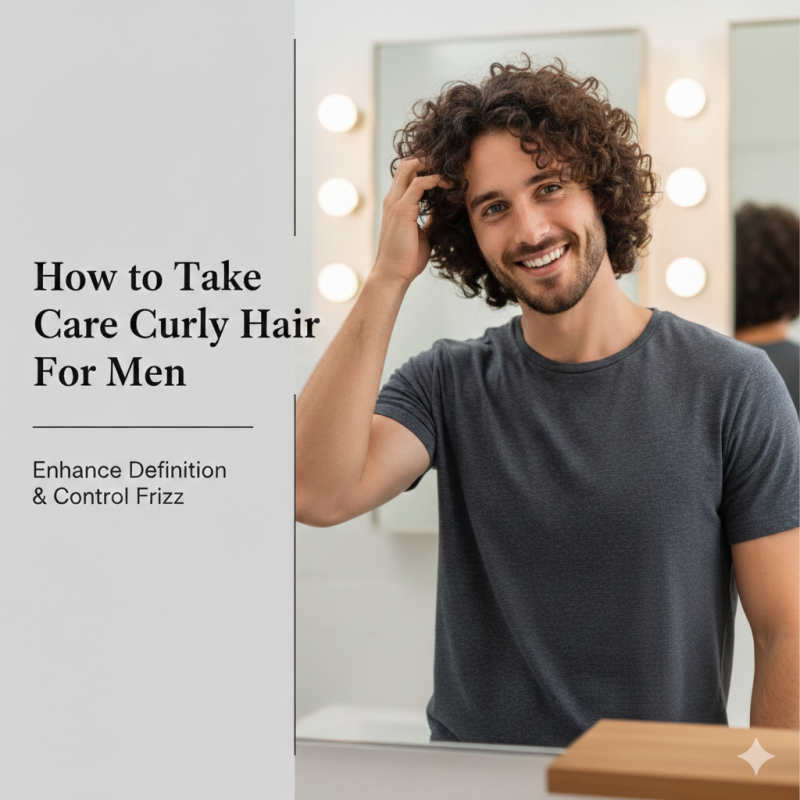 How to Take Care of Curly Hair Men