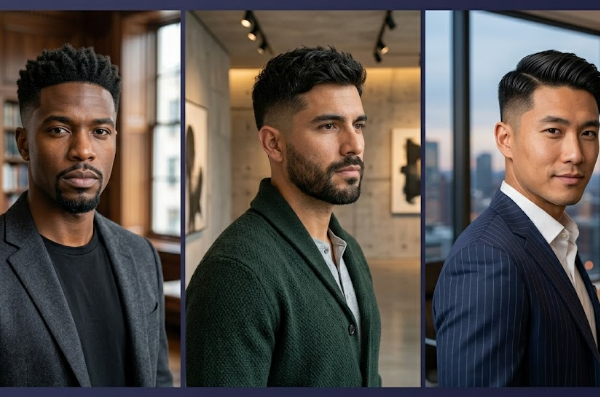 A professional French crop haircut men choose for a textured and modern appearance.