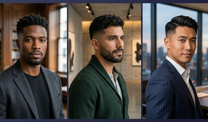 A professional French crop haircut men choose for a textured and modern appearance.