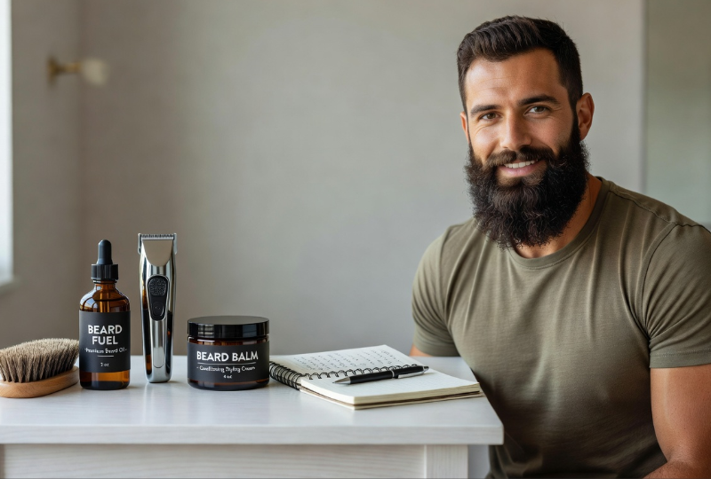 Expert tips on how to grow a thicker beard using professional products and grooming habits.