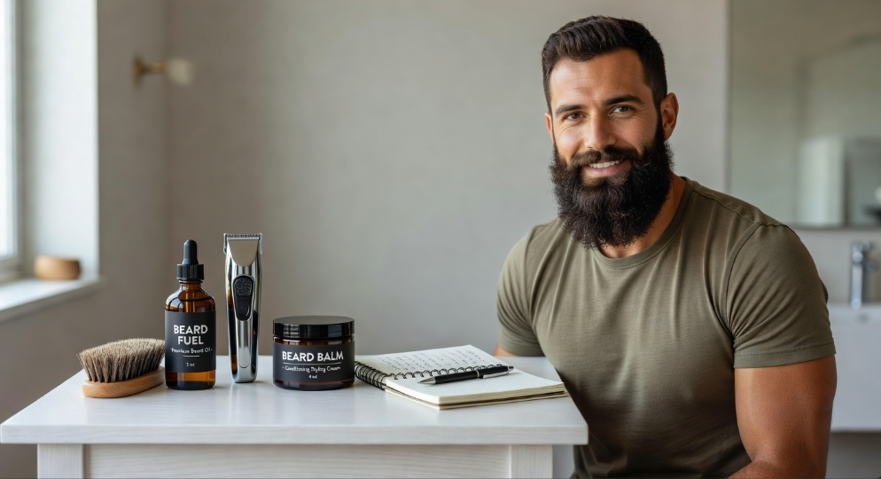 Expert tips on how to grow a thicker beard using professional products and grooming habits.