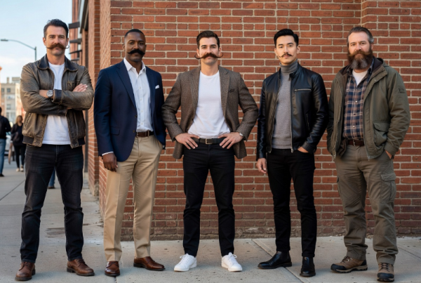 Trending mustache styles men are wearing to express their personal style.