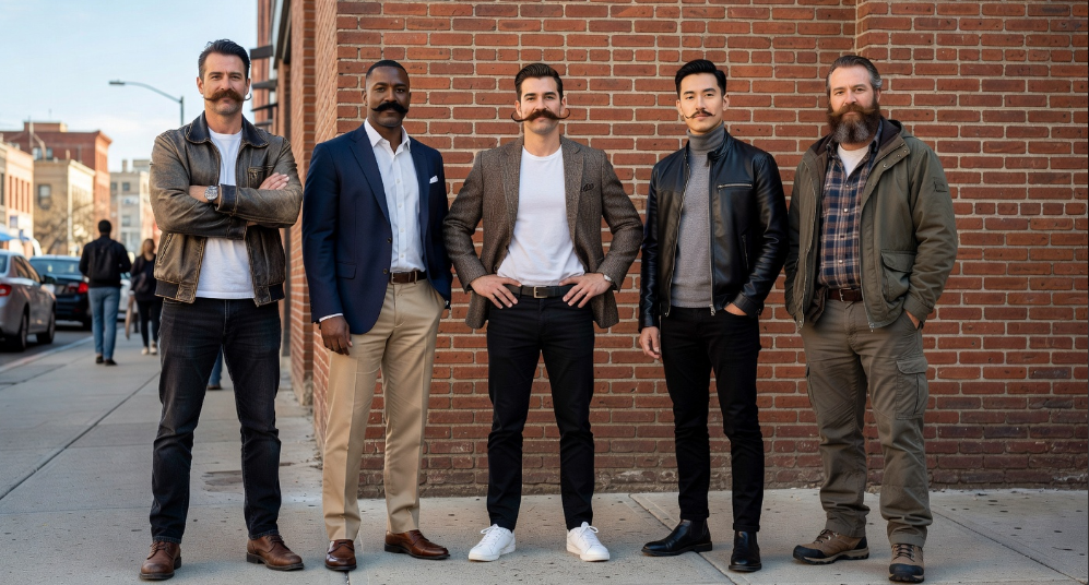 Trending mustache styles men are wearing to express their personal style.